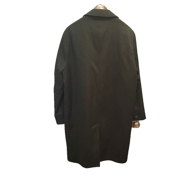 Ralph Lauren Coat Overcoat Men's 42L Quilted Removable Lining Black Workwear - Picture 3 of 16